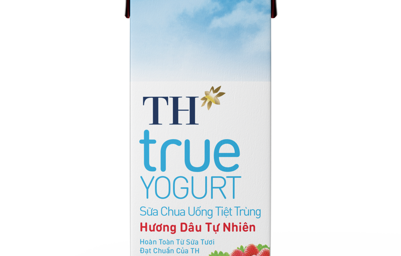 Sữa Chua Uống Tiệt Trùng TH true YOGURT Hương Dâu Tự Nhiên