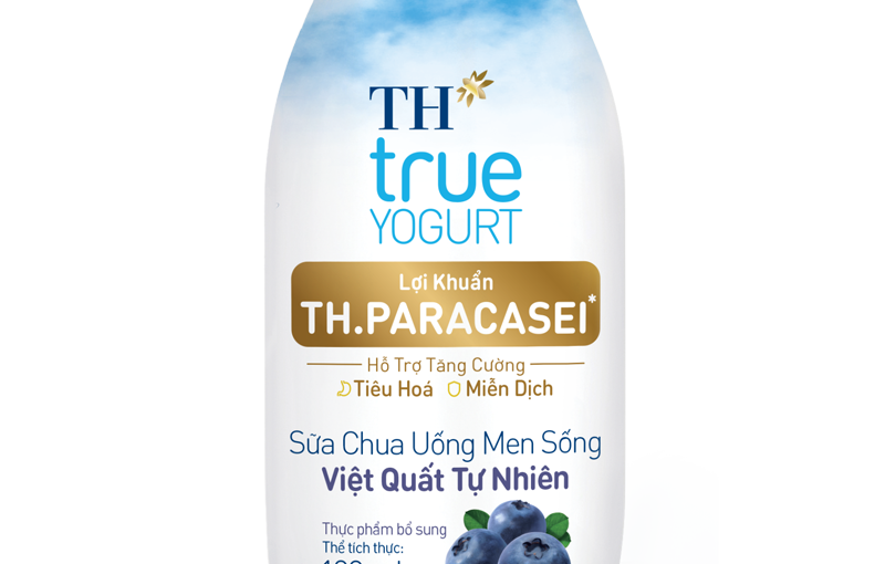 Sữa Chua Uống Men Sống TH true YOGURT Việt Quất Tự Nhiên