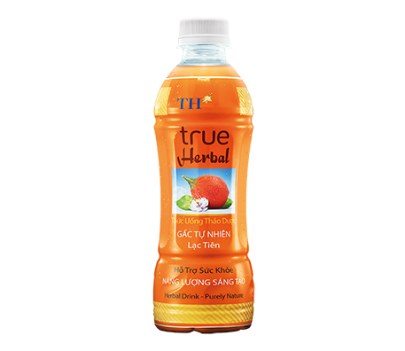 Thức Uống Thảo Dược TH true Herbal Gấc Tự Nhiên – Lạc Tiên 345 ml