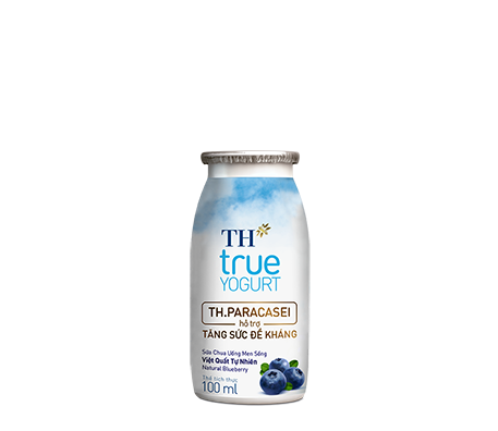 Sữa Chua Uống Men Sống TH true YOGURT Việt Quất Tự Nhiên