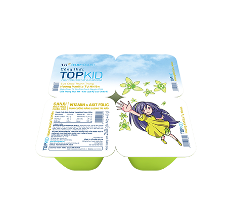 Pasteurized Yogurt TH true YOGURT formula TOPKID Natural vanila 60g