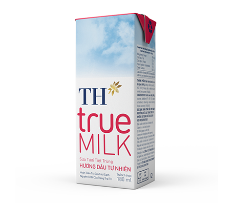 TH true MILK UHT Strawberry Fresh Milk (180ml)
