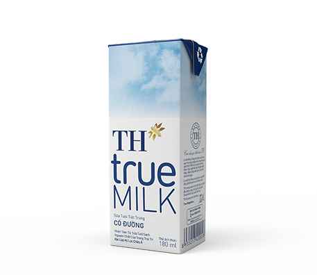 TH true MILK UHT Sweetened Fresh Milk (180ml)