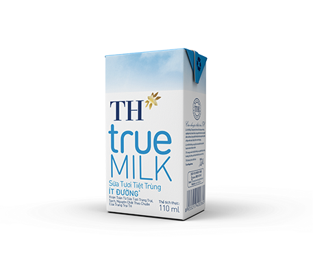 Sữa Tươi Tiệt Trùng Ít Đường TH true MILK 110 ml
