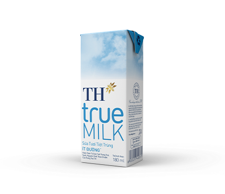 Sữa Tươi Tiệt Trùng Ít Đường TH true MILK 180 ml