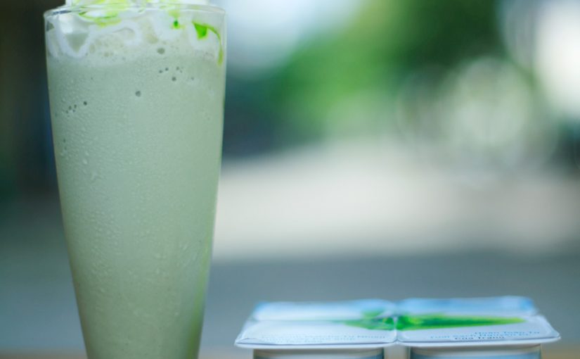 Thanh khiết với sữa chua trà xanh Matcha đánh đá