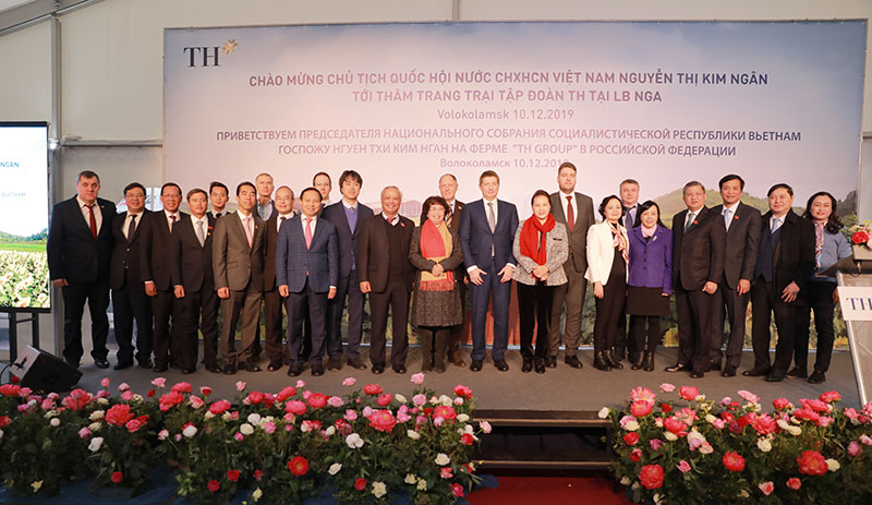 National Assembly Chairwoman Nguyen Thi Kim Ngan And Senior Vietnamese Delegation Visits TH Farm In Volokolamsk District, Moscow Province, Russia