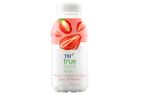 Nước Uống Sữa Trái Cây Dâu Tự Nhiên TH true JUICE milk