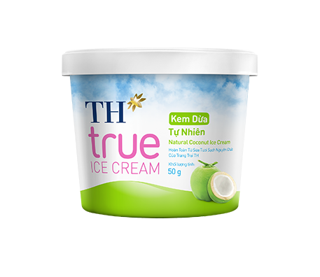 Kem Hộp TH true ICE CREAM Dừa Tự Nhiên 50 g