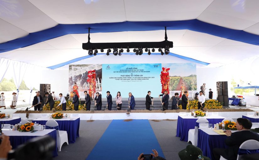 Tập đoàn TH khởi công Dự án chăn nuôi bò sữa công nghệ cao quy mô lớn nhất Đồng bằng sông Cửu Long, khởi động “Tết trồng cây” tại An Giang