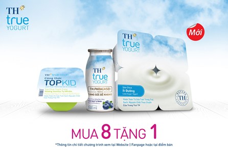 Sữa chua TH true YOGURT – Mua 8 tặng 1