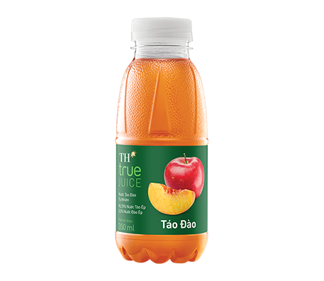 NATURAL JUICE PEACH APPLE 96.73% APPLE JUICE, 3.2% PEACH JUICE – TH TRUE JUICE