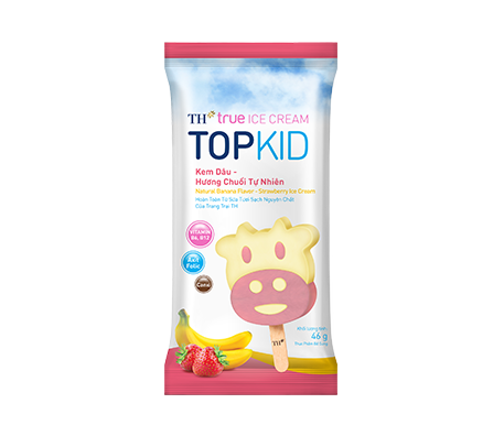 TH true ICE CREAM TOPKID Natural Banana Flavor – Strawberry Ice Cream Stick