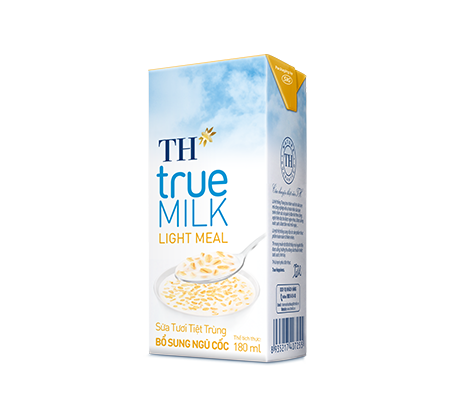 TH true MILK LIGHT MEAL – UHT Fresh Milk with Cereal 180 ml