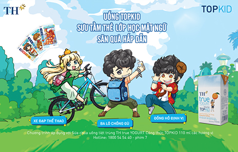 UỐNG TOPKID – SƯU TẦM THẺ LỚP HỌC MẬT NGỮ – SĂN QUÀ HẤP DẪN