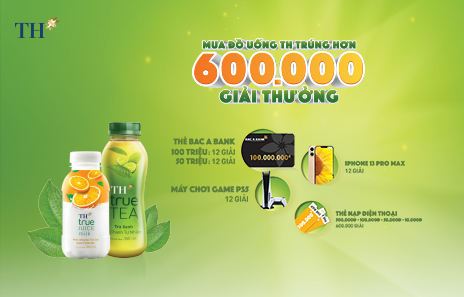 MUA TH true TEA và TH true JUICE milk – TRÚNG HƠN 600.000 GIẢI THƯỞNG