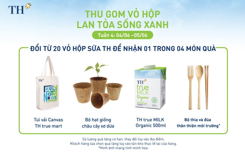 Điều chỉnh thể lệ tặng quà Tuần 4 của chương trình “Thu Gom Vỏ Hộp, Lan Tỏa Sống Xanh”