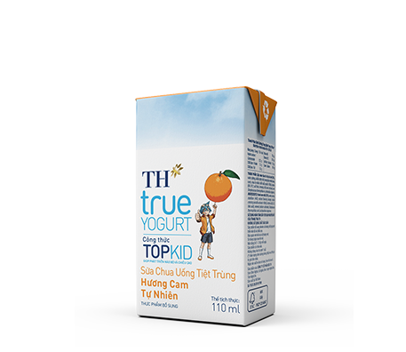 Sterilization Drinking Yogurt TH true YOGURT formula Orange TOP KID 110ml