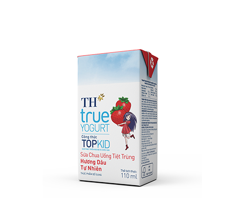 Sterilization Drinking Yogurt TH true YOGURT formula Strawberry TOP KID 110ml