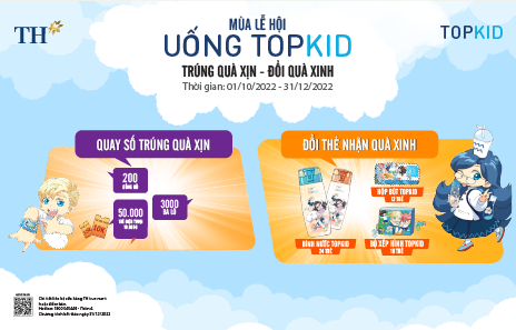 TẬP ĐOÀN TH RA MẮT SỮA CHUA UỐNG TIỆT TRÙNG TH TRUE YOGURT TOPKID 180 ML