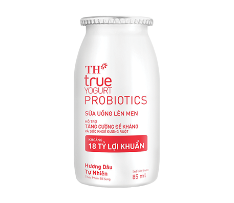 Sữa Uống Lên Men hương dâu tự nhiên TH true YOGURT Probiotics