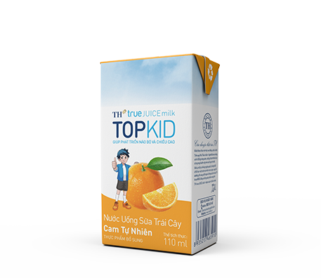 Nước uống sữa trái cây TH true JUICE milk TOPKID Cam Tự Nhiên 110 ml