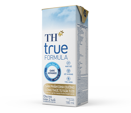 Sản phẩm dinh dưỡng công thức từ sữa tươi cho trẻ từ 2 tuổi trở lên TH true FORMULA 180 ml