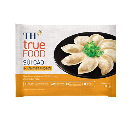 Sủi cảo nhân thịt phô mai TH true FOOD 300 g
