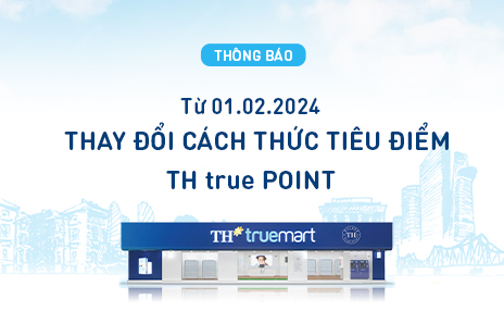 Thông báo thay đổi cách thức tiêu điểm TH true POINT