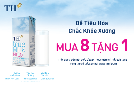 CHƯƠNG TRÌNH KHUYẾN MẠI SỮA TƯƠI TIỆT TRÙNG TH true MILK HILO và SỮA TƯƠI TIỆT TRÙNG TH true MILK LIGHT MEAL
