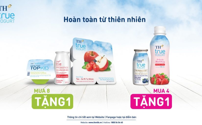 CHƯƠNG TRÌNH KHUYẾN MÃI ĐẦU NĂM SỮA CHUA TH true YOGURT
