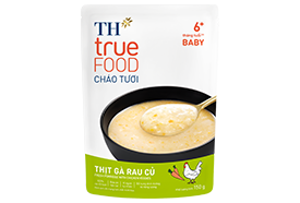 Cháo Tươi Thịt Gà Rau Củ TH true FOOD 150 g