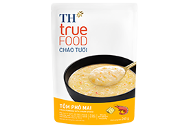 Cháo Tươi Tôm Phô Mai TH true FOOD 240 g