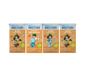 Thức Uống Sữa Trái Cây Cam Tự Nhiên TH true JUICE milk MISTORI 110 ml