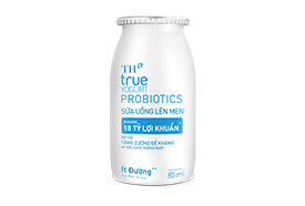 Sữa Uống Lên Men Ít Đường TH true YOGURT PROBIOTICS 85 ml