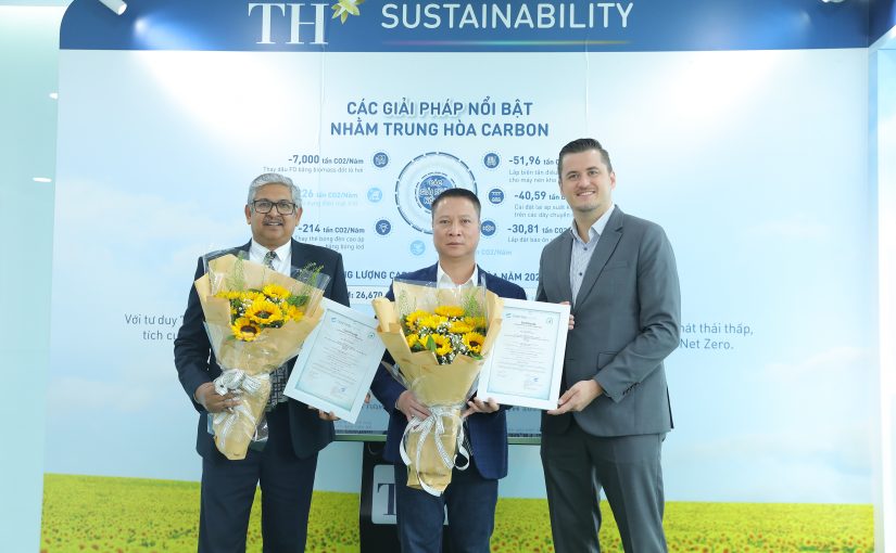 TH TỰ HÀO LÀ DOANH NGHIỆP ĐẦU TIÊN TẠI VIỆT NAM ĐẠT CHỨNG NHẬN QUỐC TẾ TRUNG HÒA CARBON CỦA CONTROL UNION