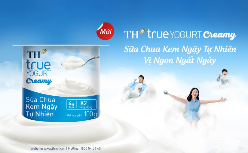 TẬP ĐOÀN TH RA MẮT SẢN PHẨM MỚI   SỮA CHUA KEM NGẬY TỰ NHIÊN TH TRUE YOGURT CREAMY